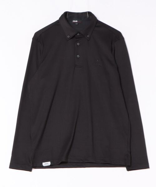 【セール】【PING APPAREL】両面微起毛スムース ボタンダウン長袖ポロシャツ ＜PERFORMANCE＞ (MENS)（ポロシャツ）｜PING（ピン）