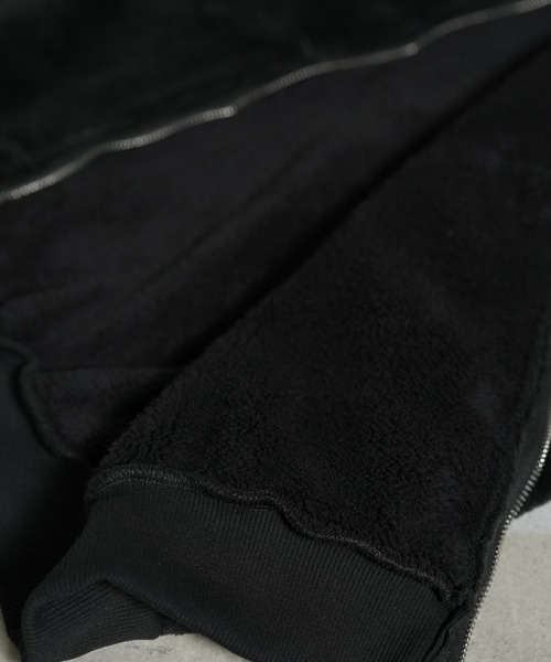 Diable baiser（ディアブルベーゼ）の「モコモコボアフードブルゾンコート（ブルゾン・レディース・ブラック/ベージュ・SMALL/MEDIUM/LARGE/LL/3L）」の20枚目の写真