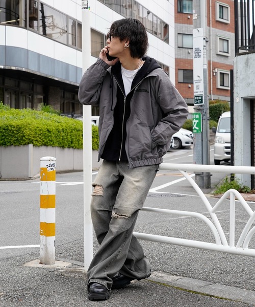 U.S. POLO ASSN.(ユーエスポロアッスン)の「U.S. POLO ASSN./ユーエスポロアッスン 別注 ナイロンジップブルゾン(限定展開)(ナイロンジャケット・メンズ・グレー/ブラック/ネイビー・SMALL/MEDIUM/LARGE)」の15枚目の写真
