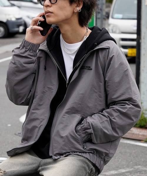 U.S. POLO ASSN.(ユーエスポロアッスン)の「U.S. POLO ASSN./ユーエスポロアッスン 別注 ナイロンジップブルゾン(限定展開)(ナイロンジャケット・メンズ・グレー/ブラック/ネイビー・SMALL/MEDIUM/LARGE)」の12枚目の写真