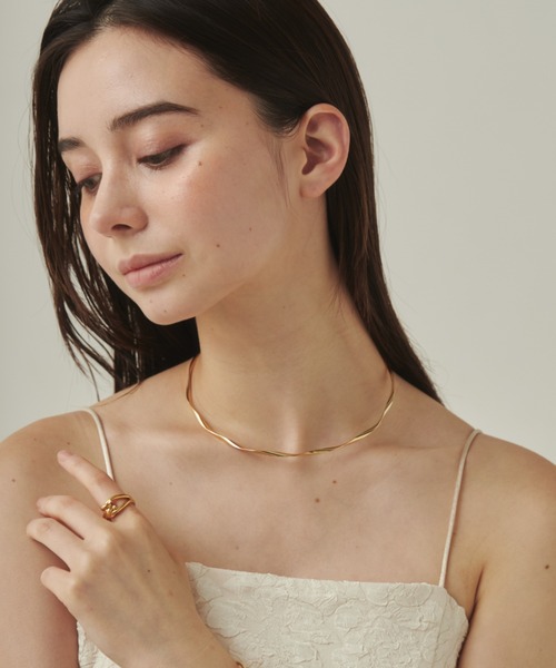 ciite'(シーテ)の「ねじりシルバーチョーカー(ネックレス・レディース・シルバー/ゴールド/ピンクゴールド・FREE)」の21枚目の写真