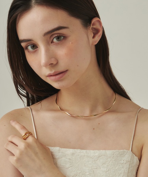 ciite'(シーテ)の「ねじりシルバーチョーカー(ネックレス・レディース・シルバー/ゴールド/ピンクゴールド・FREE)」の15枚目の写真