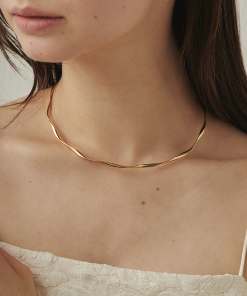 ciite'(シーテ)の「ねじりシルバーチョーカー(ネックレス・レディース・シルバー/ゴールド/ピンクゴールド・FREE)」の20枚目の写真