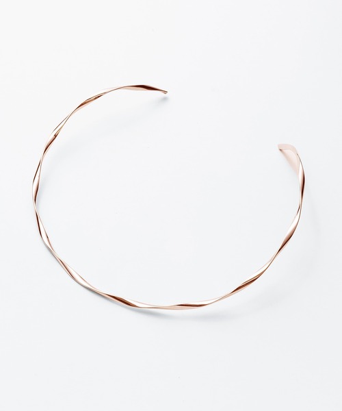 ciite'(シーテ)の「ねじりシルバーチョーカー(ネックレス・レディース・シルバー/ゴールド/ピンクゴールド・FREE)」の16枚目の写真