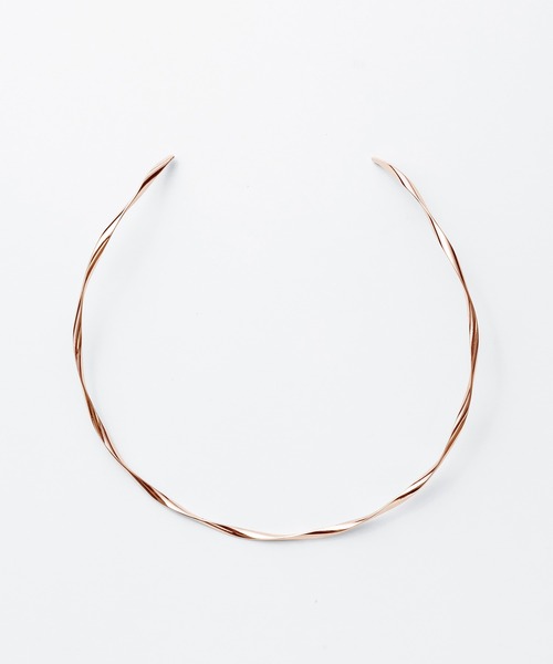 ciite'(シーテ)の「ねじりシルバーチョーカー(ネックレス・レディース・シルバー/ゴールド/ピンクゴールド・FREE)」の17枚目の写真