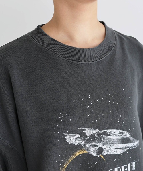 ANME（アンメ）の「宇宙プリント裏毛スウェットトップス（スウェット・レディース・ブラック系その他2/ブラック系その他/ブラック系その他3・M/L/XL）」の16枚目の写真