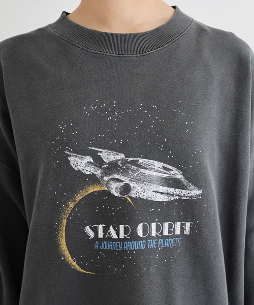 ANME（アンメ）の「宇宙プリント裏毛スウェットトップス（スウェット・レディース・ブラック系その他2/ブラック系その他/ブラック系その他3・M/L/XL）」の17枚目の写真