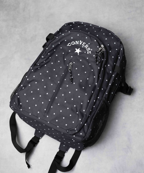 CONVERSE(コンバース)の「/CONVERSE/LOGO PRINT BACK PACK(バックパック/リュック・レディース・ブラック/ベージュ/ブラック系その他・FREE)」の3枚目の写真