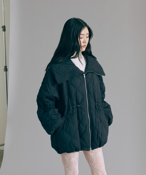 セール】Big Collar Quilted Jacket（その他アウター）｜EN NEUME