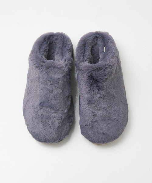 collex(コレックス)の「エコファースリッパ(ルームシューズ/スリッパ・レディース・グレー/ベージュ・M/L)」の6枚目の写真