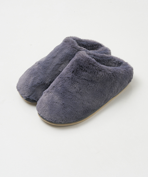 collex(コレックス)の「エコファースリッパ(ルームシューズ/スリッパ・レディース・グレー/ベージュ・M/L)」の7枚目の写真