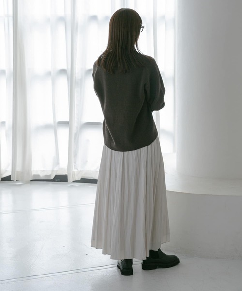 URBAN RESEARCH（アーバンリサーチ）の「チンツプリーツスカート（スカート・レディース・ネイビー/グリーン/オフホワイト・FREE）」の11枚目の写真