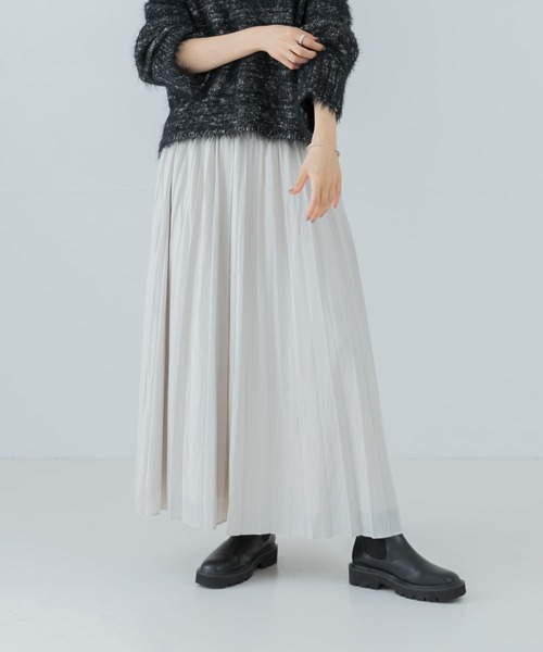 URBAN RESEARCH（アーバンリサーチ）の「チンツプリーツスカート（スカート・レディース・ネイビー/グリーン/オフホワイト・FREE）」の14枚目の写真