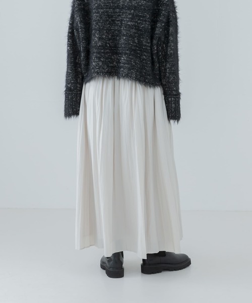 URBAN RESEARCH（アーバンリサーチ）の「チンツプリーツスカート（スカート・レディース・ネイビー/グリーン/オフホワイト・FREE）」の16枚目の写真