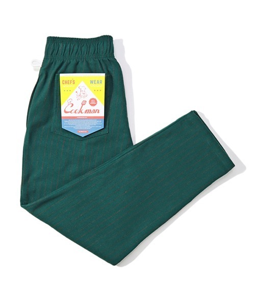 Cookman クックマン シェフパンツ イージーパンツ Light Tweed Stripe Green（その他パンツ）｜COOKMAN（クックマン）