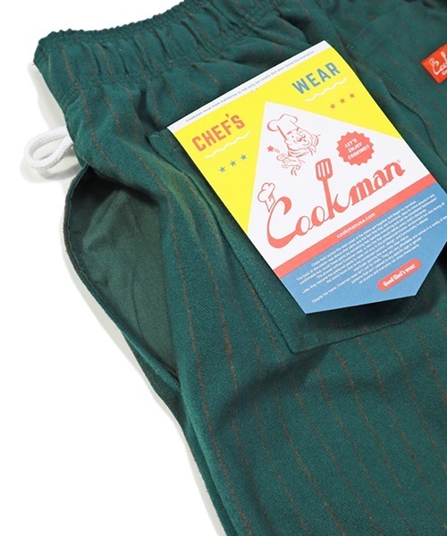 Cookman クックマン シェフパンツ イージーパンツ Light Tweed Stripe Green（その他パンツ）｜COOKMAN（クックマン）