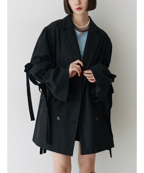 jouetie（ジュエティ）の「BIGリボンティアードミニスカパン（スカート・レディース・ピンク/ブラック/グレー・MEDIUM）」の4枚目の写真