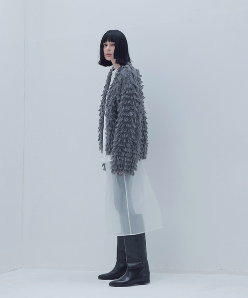 venit(ヴェニット)の「VENIT / fringe mohair pull(フリンジモヘアプルオーバー)(カーディガン/ボレロ・レディース・グレー・38)」の11枚目の写真