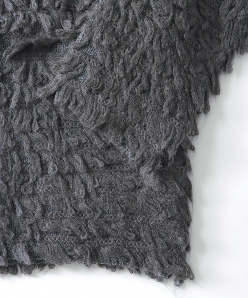 venit(ヴェニット)の「VENIT / fringe mohair pull(フリンジモヘアプルオーバー)(カーディガン/ボレロ・レディース・グレー・38)」の14枚目の写真