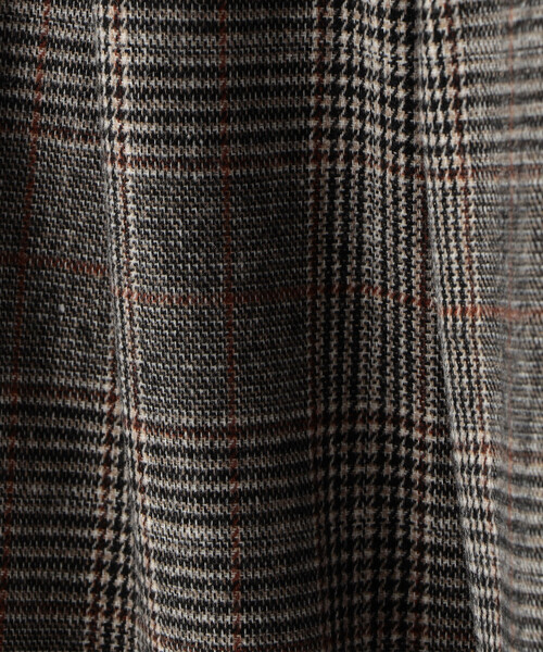 COMME CA ISM（コムサイズム）の「ツイード ナローベルト ハイウエストワイドパンツ（その他パンツ・レディース・チェック/ダークブラウン・MEDIUM/LARGE）」の16枚目の写真