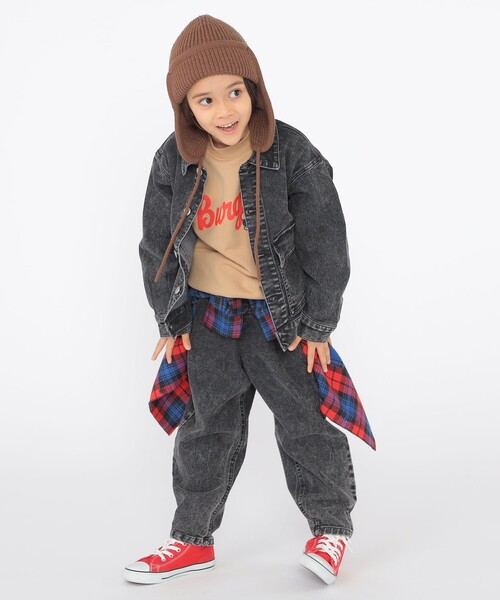 SHIPS（シップス）の「SHIPS KIDS:フライト ニット ワッチ（ニットキャップ/ビーニー・キッズ・ブラウン/ラベンダー・MEDIUM/SMALL）」の5枚目の写真