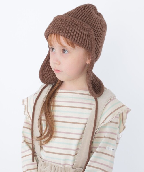SHIPS（シップス）の「SHIPS KIDS:フライト ニット ワッチ（ニットキャップ/ビーニー・キッズ・ブラウン/ラベンダー・MEDIUM/SMALL）」の10枚目の写真