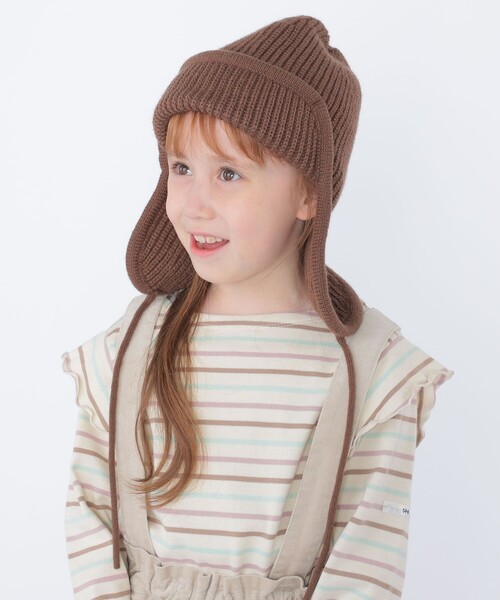 SHIPS（シップス）の「SHIPS KIDS:フライト ニット ワッチ（ニットキャップ/ビーニー・キッズ・ブラウン/ラベンダー・MEDIUM/SMALL）」の11枚目の写真