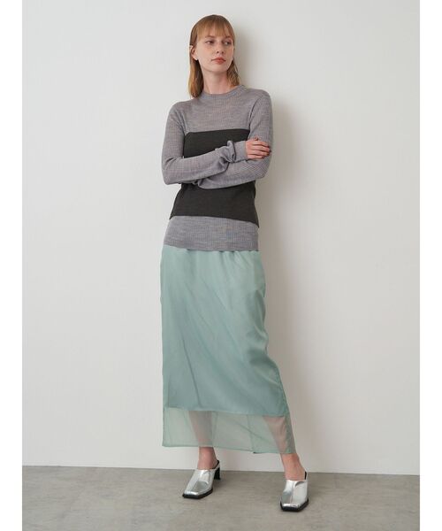 ELENDEEK(エレンディーク)の「ビスチェセットリブニット(ニット/セーター・レディース・オフホワイト/グレー/ブルー・FREE)」の18枚目の写真