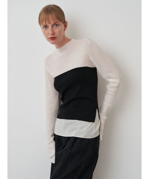 ELENDEEK(エレンディーク)の「ビスチェセットリブニット(ニット/セーター・レディース・オフホワイト/グレー/ブルー・FREE)」の21枚目の写真