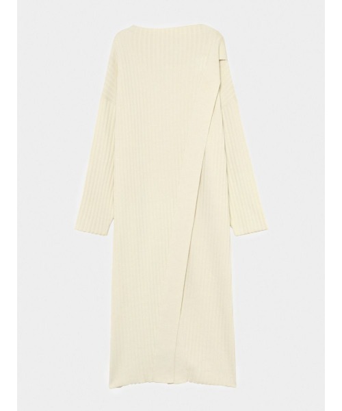 KEnTe(ケンテ)の「Ribbed Slit Knit Tops(ニット/セーター・レディース・モカ/グレイッシュベージュ/アイボリー・M)」の2枚目の写真