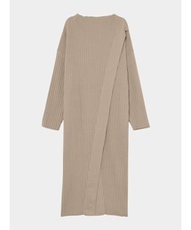 Ribbed Slit Knit Tops