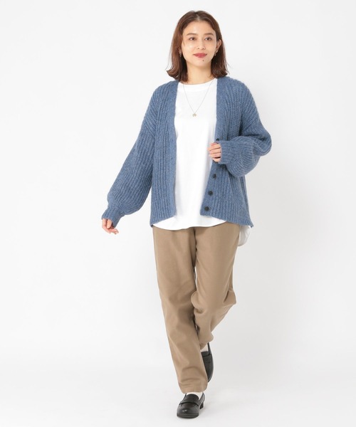 studio CLIP（スタディオクリップ）の「アソートラウンドヘムロングスリーブTシャツ（Tシャツ/カットソー・レディース・ベージュ/オフホワイト/スモーク/その他1/その他2・FREE）」の14枚目の写真