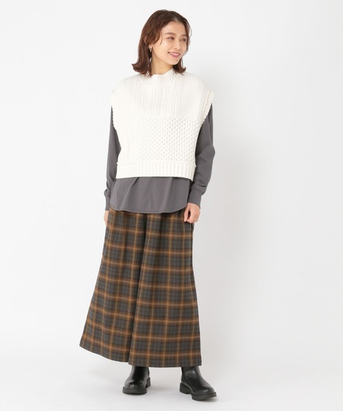 studio CLIP（スタディオクリップ）の「アソートラウンドヘムロングスリーブTシャツ（Tシャツ/カットソー・レディース・ベージュ/オフホワイト/スモーク/その他1/その他2・FREE）」の11枚目の写真