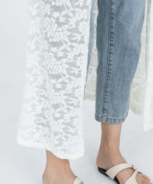 SUWDEE（スーディー）の「lace sleeveless long length tops（ベスト・レディース・ホワイト・FREE）」の10枚目の写真