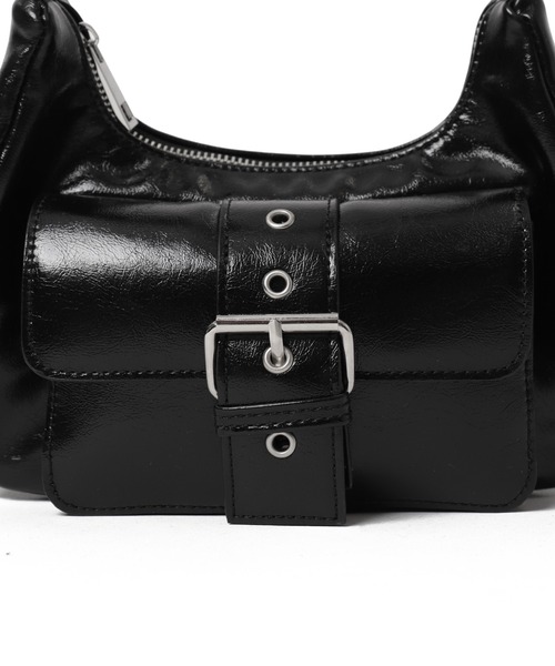 WEGO（ウィゴー）の「WEGO/ハトメベルトポケットショルダー（ショルダーバッグ・レディース・ブラウン/ブラック/レッド・FREE）」の14枚目の写真