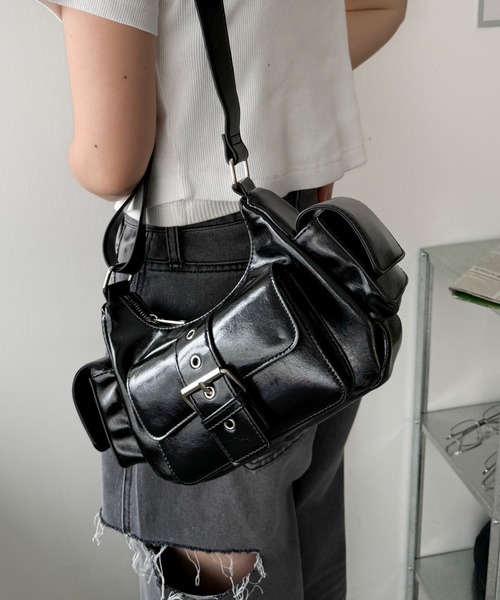 WEGO/ハトメベルトポケットショルダー（ショルダーバッグ）｜WEGO