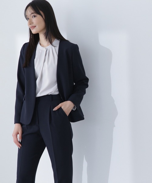 NATURAL BEAUTY BASIC（ナチュラルビューティーベーシック）の「◇フロントタックブラウス（シャツ/ブラウス・レディース・グレイッシュベージュ/オフホワイト/ライトグリーン/ベージュ/グリーン・SMALL/MEDIUM）」の21枚目の写真