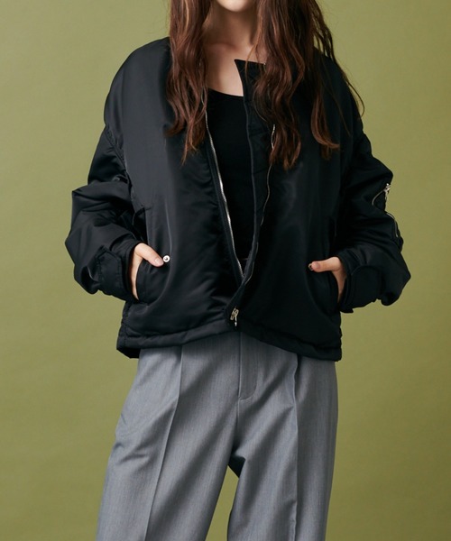 COLLAGE GALLARDAGALANTE ブラックダウンジャケット