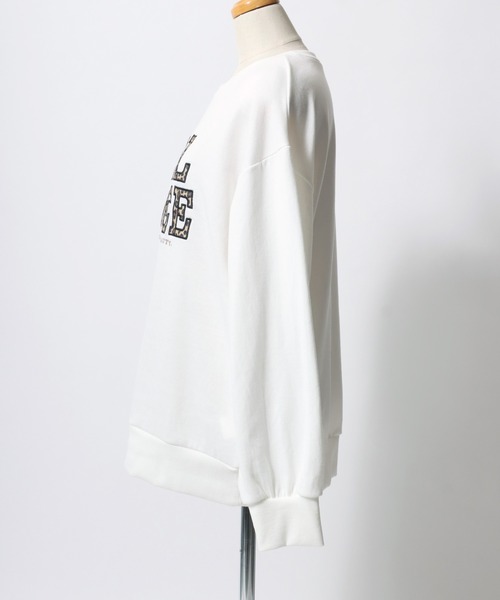 CECIL McBEE（セシルマクビー）の「CECIL McBEE（セシルマクビー）レオパード ロゴスウェットトレーナー レディース/豹柄（スウェット・レディース・ブラック/オフホワイト・M/L）」の8枚目の写真