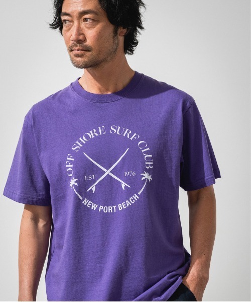 OFFSHORE(オフショア)の「VINTAGE TEE(Tシャツ/カットソー・メンズ・パープル/ブラック・XL/L/M/S)」の1枚目の写真