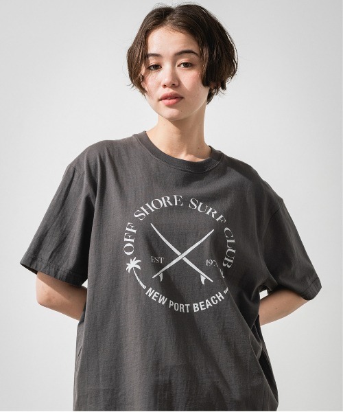 OFFSHORE(オフショア)の「VINTAGE TEE(Tシャツ/カットソー・メンズ・パープル/ブラック・XL/L/M/S)」の2枚目の写真