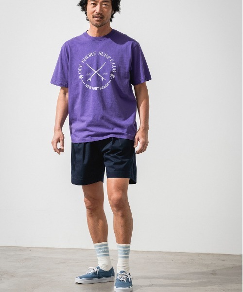 OFFSHORE(オフショア)の「VINTAGE TEE(Tシャツ/カットソー・メンズ・パープル/ブラック・XL/L/M/S)」の6枚目の写真