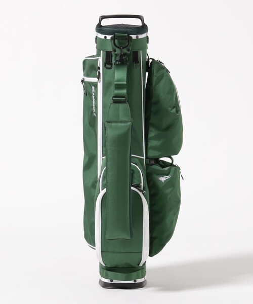 BEAMS GOLF キャディバッグ スタンド付き グリーン オリジナル スリム
