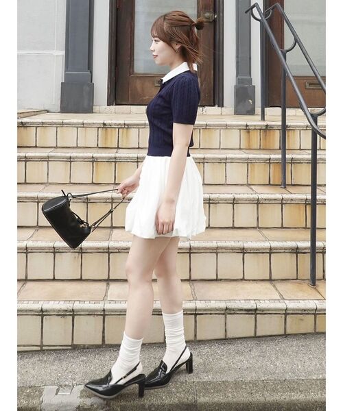 dazzlin（ダズリン）の「バルーンミニスカート（スカート・レディース・ベージュ/ブラック/ダークブラウン/オフホワイト・SMALL/MEDIUM）」の12枚目の写真