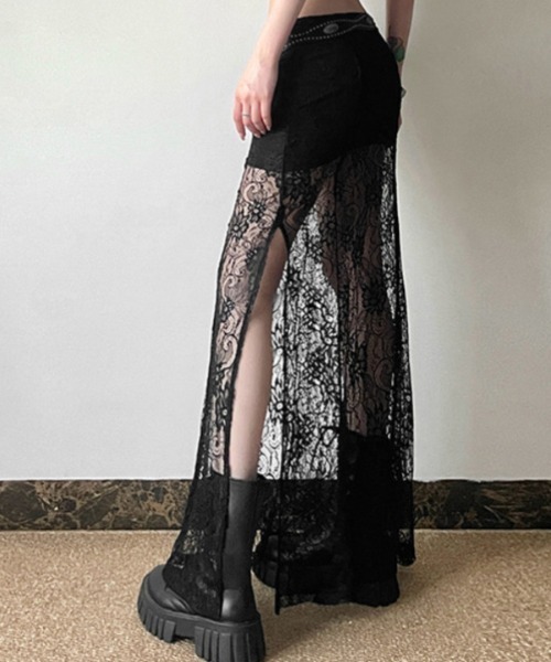 美の主張【Dolce & Gabbana】タイトスカート レース スリット tyutenshop_hggss2020285