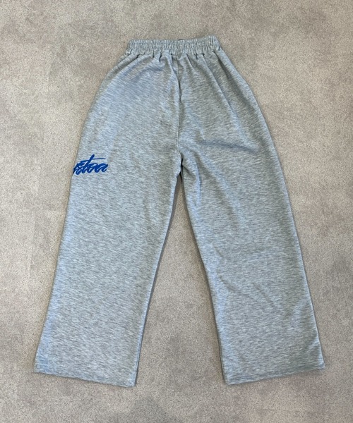 lilful（リルフル）の「サイド刺繍ロゴ ワイドスウェットパンツ（スウェットパンツ・レディース・ブラック/グレー・L/M）」の20枚目の写真