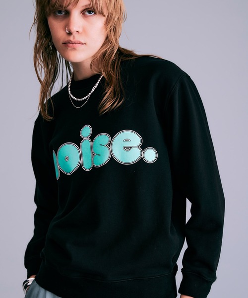 NOISE MAKER（ノイズメーカー）の「noiseロゴプリントスウェット（スウェット・レディース・ブラック/ブルー・S/M/L）」の8枚目の写真