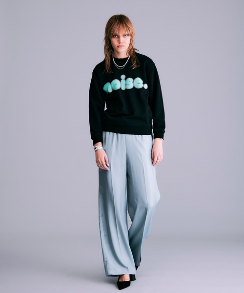 NOISE MAKER（ノイズメーカー）の「noiseロゴプリントスウェット（スウェット・レディース・ブラック/ブルー・S/M/L）」の4枚目の写真