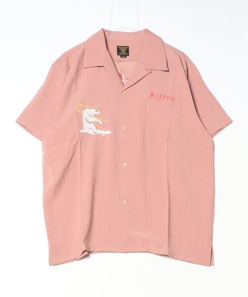 HOUSTON(ヒューストン)の「HOUSTON / SOUVENIR SHIRT(ALASKA) / 41183(シャツ/ブラウス・メンズ・ブラック/サックスブルー/ピンク・LARGE/X-LARGE)」の9枚目の写真