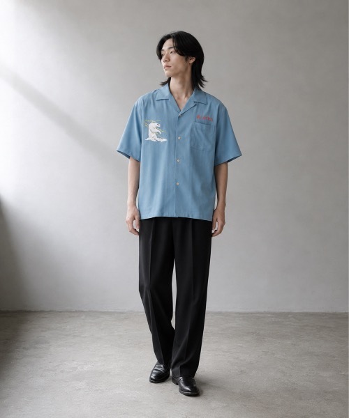 HOUSTON(ヒューストン)の「HOUSTON / SOUVENIR SHIRT(ALASKA) / 41183(シャツ/ブラウス・メンズ・ブラック/サックスブルー/ピンク・LARGE/X-LARGE)」の7枚目の写真